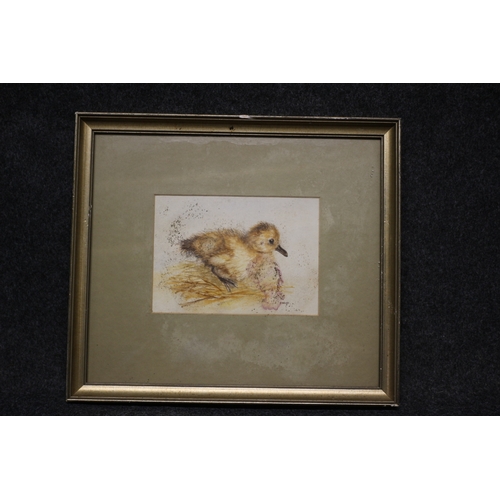 406 - Duckling Watercolour by Olive West, 30 x 24 cm