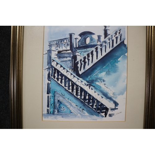 115 - Watercolour of Steps - 36 x 46cm