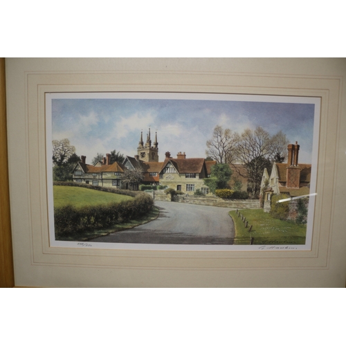 135 - Limited Edition Print of a Manor House - Hand Signed - 58 x 42cm