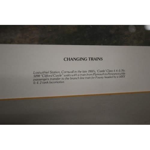 142 - Changing Trains Print - 54 x 44cm