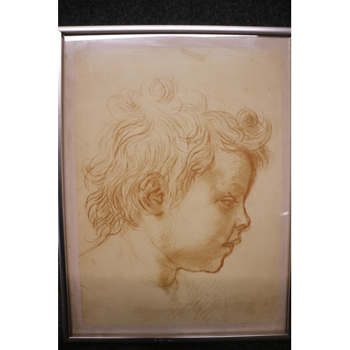 150 - Andrea del Sarto Print - Baby Face - 31 x 42cm