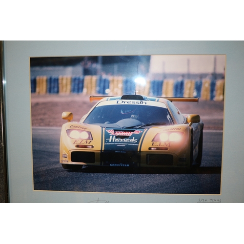 151 - Limited Edition Mclaren F1 Print - Signed - 3/24 - 52 x 41cm