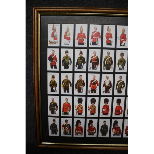 152 - Ogdens Cigarette Cards - Soldiers of the King 1909 - 51 x 47cm