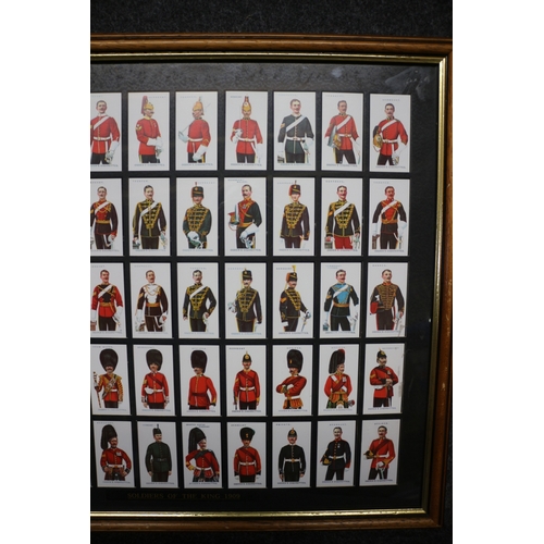 152 - Ogdens Cigarette Cards - Soldiers of the King 1909 - 51 x 47cm