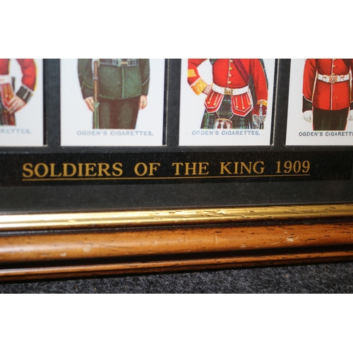 152 - Ogdens Cigarette Cards - Soldiers of the King 1909 - 51 x 47cm