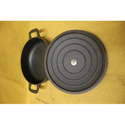 154 - Cast Iron Casserole Pot with Lid by La Cuisine - 38cm H to H