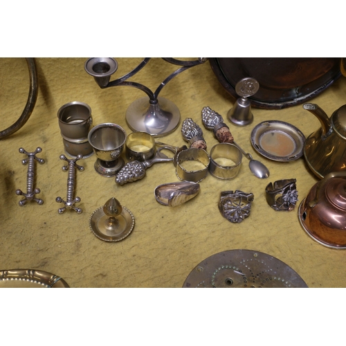 156 - Mixed Lot of Metal Ware including Silver Plate, Brass and Copper