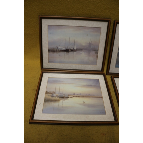 163 - 4 x Water Scene Prints