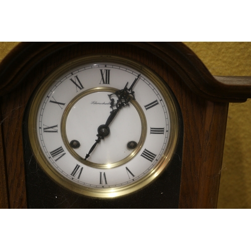 3 - Nice Cased Schmeckenbecher Wall Clock with Pendulum and Key