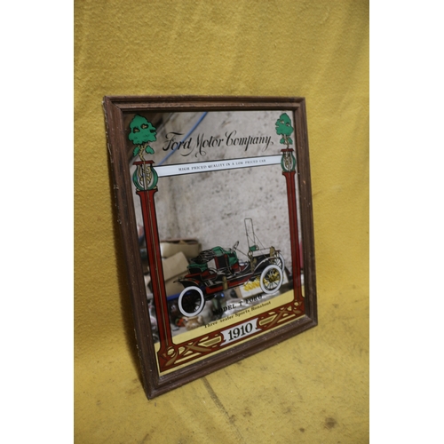 35 - Aged Ford Motor Company - Model T Ford Mirror 58 x 48cm