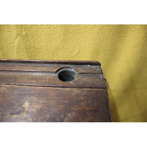 38 - Vintage Wooden School Desk - 79cm Tall