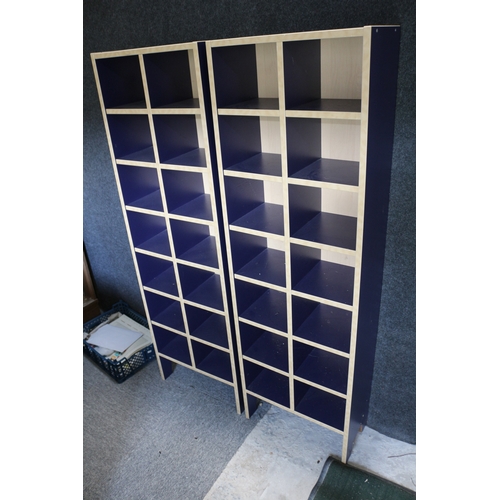 58 - Pair if Pigeon Hole Units - 128cm Tall