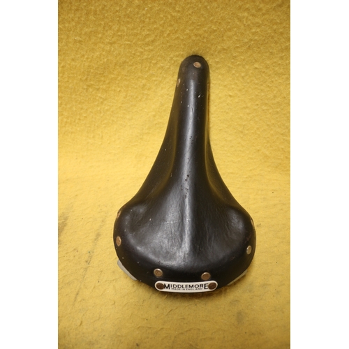 59 - Vintage Middlemore Leather Bicycle Seat