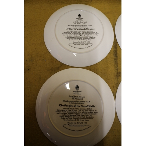 60 - Set of 7 x Limited Edition Wedgwood Plates - The Legend of King Arthur