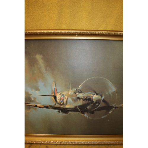 61 - Large Print of The Spitfire by Barrie A. F. Clark - 99 x 59cm