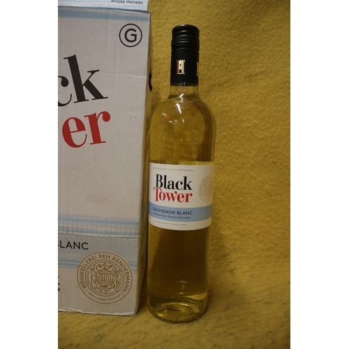 77 - 6 x Bottles of Black Tower Sauvignon Blanc New Wine