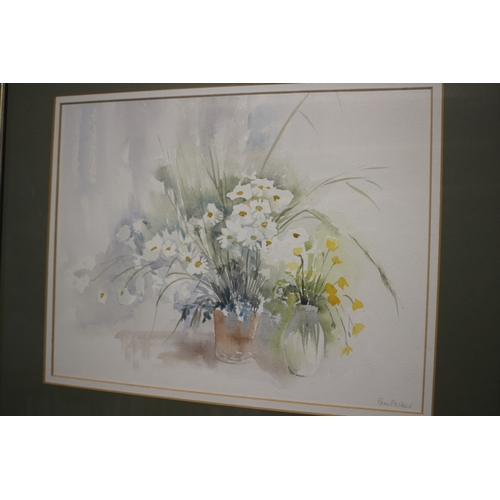 94 - Watercolour of Flowers by Pam Parker - 46 x 53cm