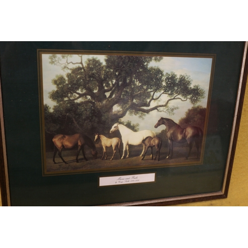 202 - Print of Mares & Foals by George Stubbs - 39 x 31cm