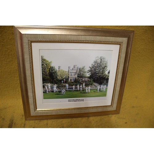 225 - Print of Whitstable Bowling Club from an Original Oil Painting - 40 x 33cm