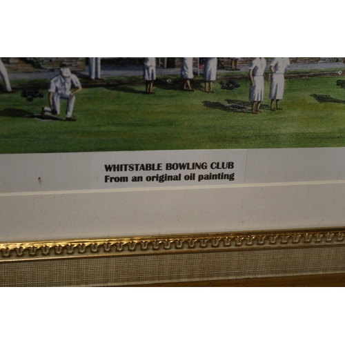 225 - Print of Whitstable Bowling Club from an Original Oil Painting - 40 x 33cm