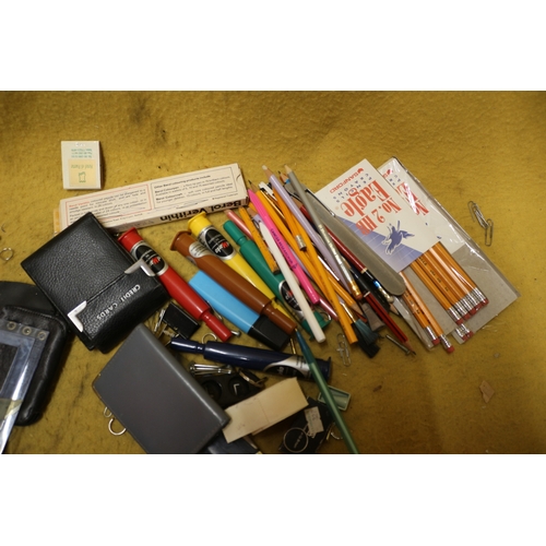 236 - Art Items and Mixed Lot of Pens and Pencils