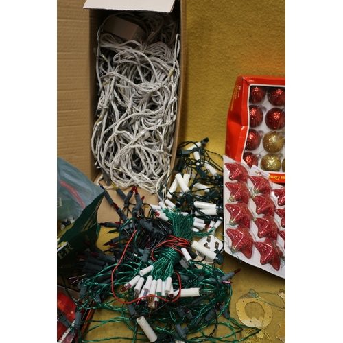 529 - Large Bundle of Christmas Lights and Decorations