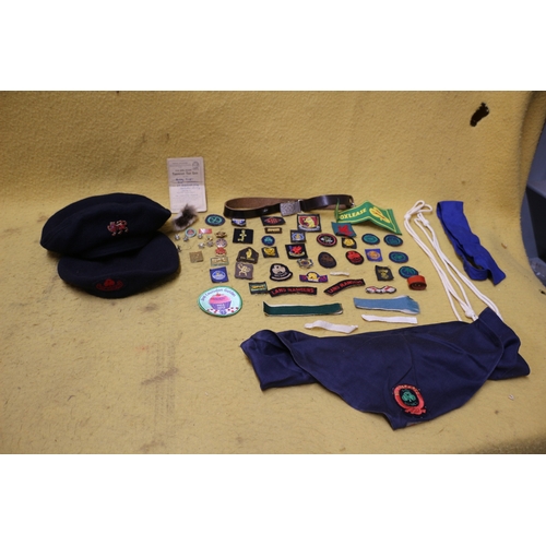 533 - 1940's Girl Guides and Land Rangers Collectable Badges, Cap and More