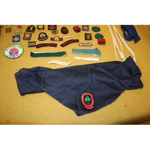 533 - 1940's Girl Guides and Land Rangers Collectable Badges, Cap and More