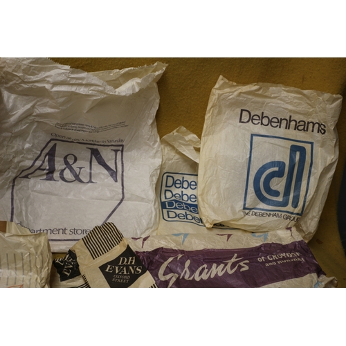 536 - Large Selection of Vintage Material Pieces including Several Original Paper Bags from the Shops Wher... 