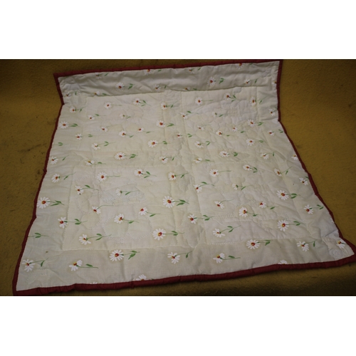 543 - Teddy Quilted Square Blanket - 76 x 76cm