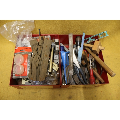 560 - 2 x Mobil Lubrication Metal Trays with Various Tools and Bits