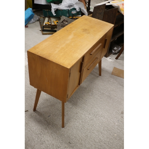 562 - Vintage Hand Made Cabinet with Twin Cupboard Doors and 2 Drawers - 91 x 36 x 69cm