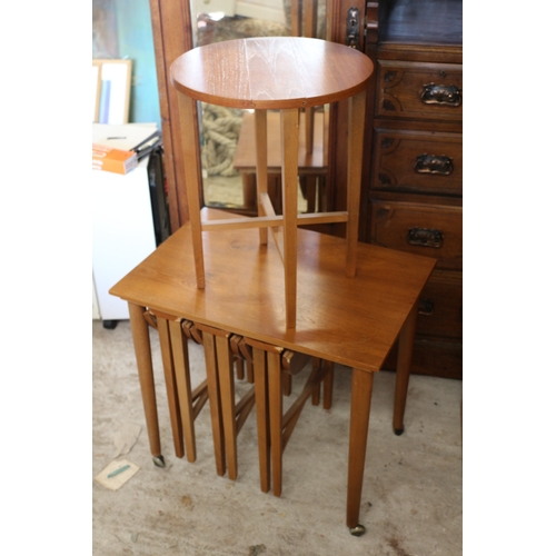 11 - Teak Nest of 5 Tables - 62 x 42 x 56cm