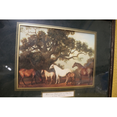 45 - Mares and Foals under the Oak Tree by George Stubbs (1724 - 1806) - Print - 37 x 30cm