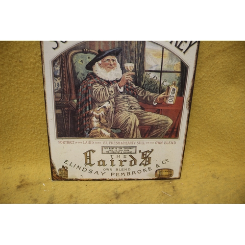 437 - Laird's Old Scotch Whiskey Tin Sign - 40 x 30cm