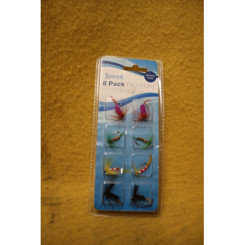 469 - Fishing Reel plus Brand New Pack of Flies