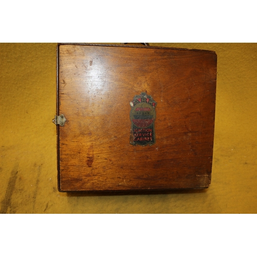 484 - Shoe Shining Items in Wooden Box