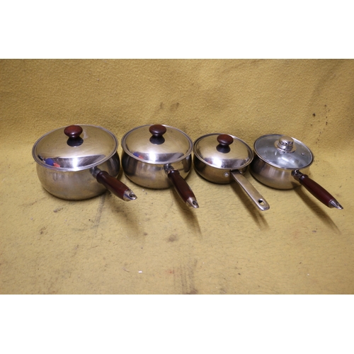 490 - Stainless Steel Saucepans