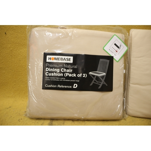 497 - 4 x New Dining Chair Cushions