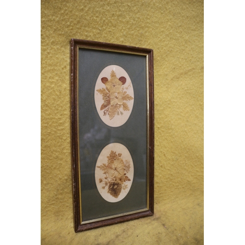 519 - Dried Flowers Framed - 32 x 15cm