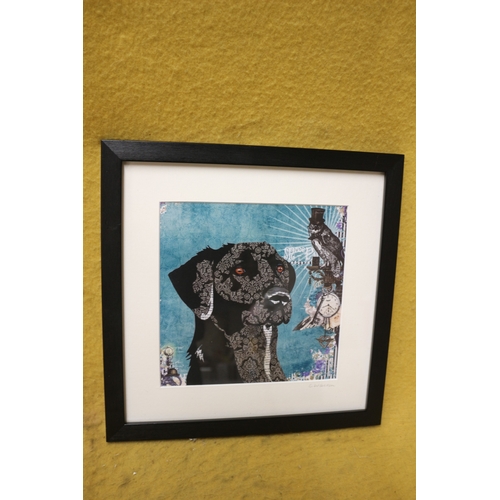 537 - Modern Art Picture of a Dog - 31 x 31cm