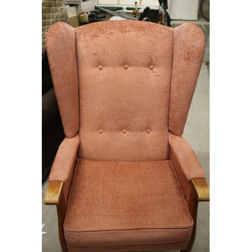 576 - Wingback Fireside Chair in Clean Overall Condition