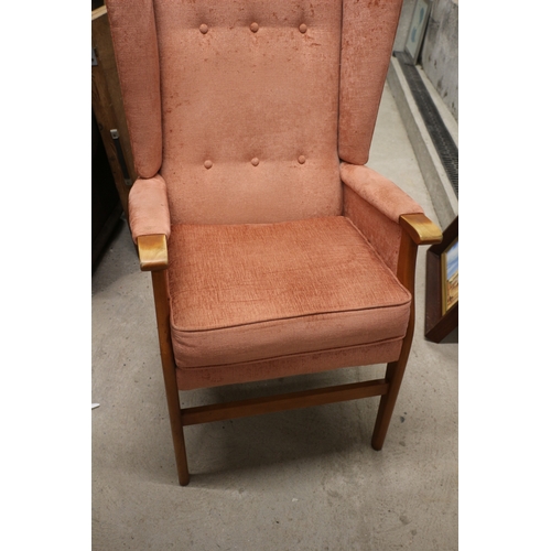 576 - Wingback Fireside Chair in Clean Overall Condition