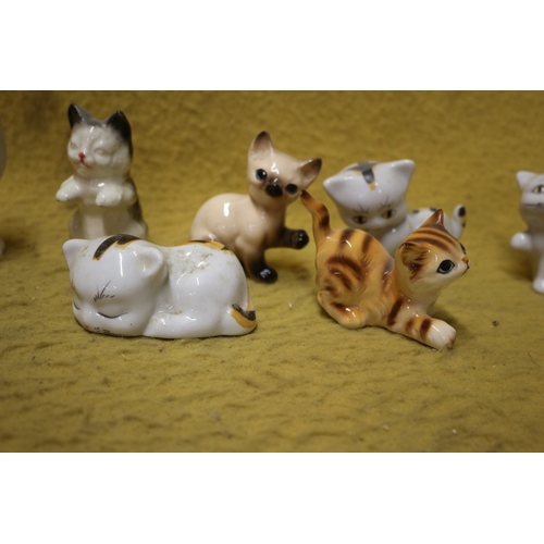 587 - Collection of 7 Ceramic Cats