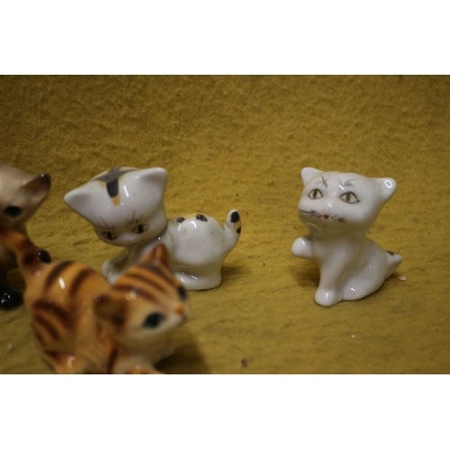 587 - Collection of 7 Ceramic Cats