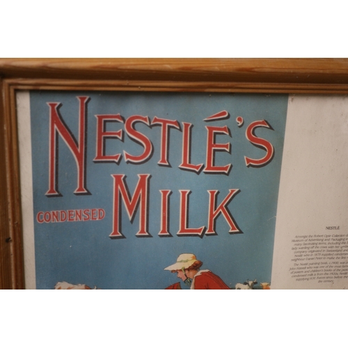 589 - Vintage Nestle's Milk Poster - 42cm x 42cm