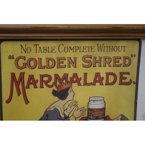 596 - Marmalade Advert with information - 42 x 42cm