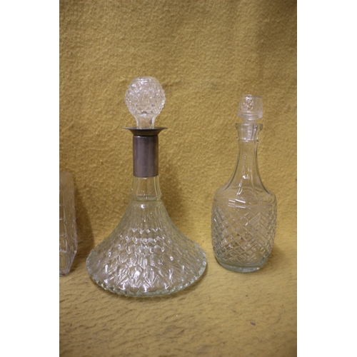 602 - Selection of Decanters including a Ships Decanter