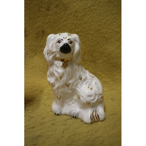 119 - 2 x Royal Doulton Mantlepiece Spaniels - 14cm Tall