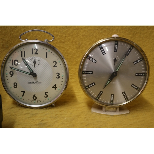 18 - 6 x Vintage Clocks including Smiths